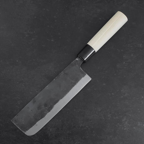 Nakiri SK Stahl Kurouchi Magnoliengriff 170mm-[Musashi]-[Japan-Küchenmesser]