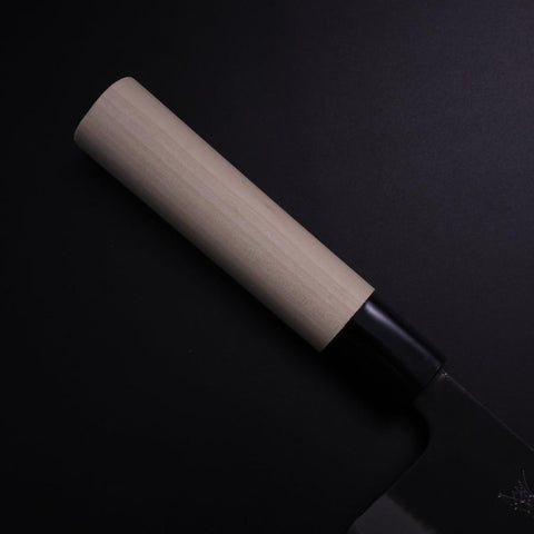Nakiri SK-Stahl Kurouchi Magnolienholz Griff 170mm-[Musashi]-[Japan-Küchenmesser]