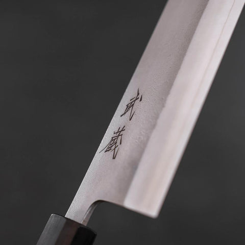 Nakiri SKD11 Nashiji Ebony Handle 165mm-[Musashi]-[Japanese-Kitchen-Knives]