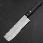 Nakiri SKD12 Polished Western Black Handle 165mm (6.5”)-[Musashi]-[Japan-Küchenmesser]