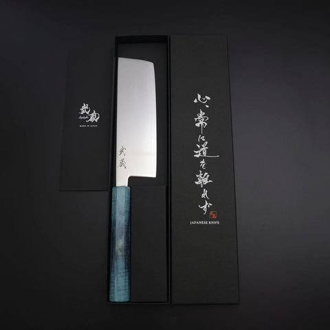 Nakiri SLD Kagami Korallenstrand-Optik Griff 170mm-[Musashi]-[Japan-Küchenmesser]