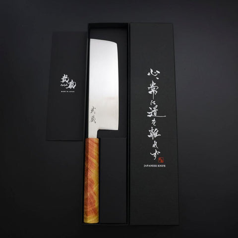 Nakiri SLD Kagami Sonnenuntergangs-Optik Griff 170mm-[Musashi]-[Japan-Küchenmesser]