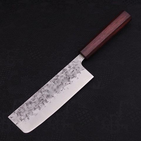Nakiri SLD Nashiji Washi Lila Urushi Griff 165mm-[Musashi]-[Japan-Küchenmesser]