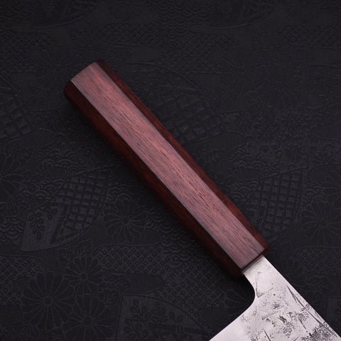 Nakiri SLD Nashiji Washi Lila Urushi Griff 165mm-[Musashi]-[Japan-Küchenmesser]