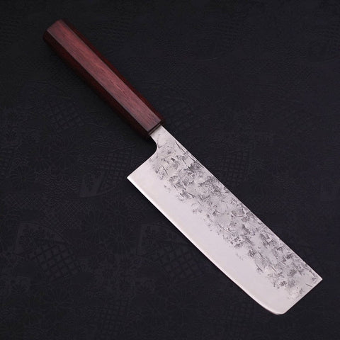 Nakiri SLD Nashiji Washi Lila Urushi Griff 165mm-[Musashi]-[Japan-Küchenmesser]