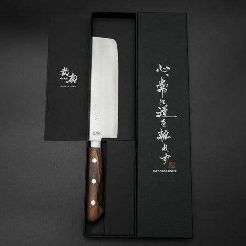 Nakiri SLD Polished Western Handle 165mm (6.5”)-[Musashi]-[Japan-Küchenmesser]
