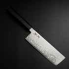 Nakiri SLD Schwarzer Damast Ebenholz Griff 170mm-[Musashi]-[Japan-Küchenmesser]