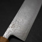 Nakiri SLD Wellen-Nickel Damast Yaki Urushi Griff 165mm-[Musashi]-[Japan-Küchenmesser]