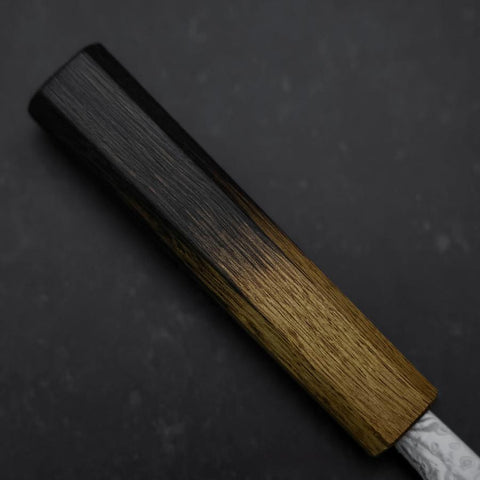 Nakiri SLD Wellen-Nickel Damast Yaki Urushi Griff 165mm-[Musashi]-[Japan-Küchenmesser]