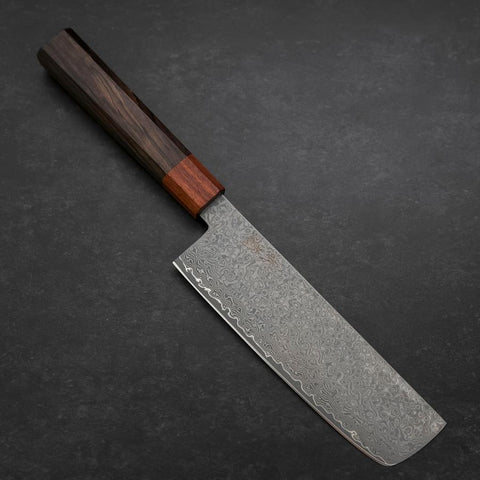 Nakiri & Santoku VG-10 Damast Rosen- und Ebenholz Sakura Set-[Musashi]-[Japan-Küchenmesser]