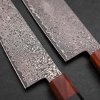 Nakiri & Santoku VG-10 Damast Rosen- und Ebenholz Sakura Set-[Musashi]-[Japan-Küchenmesser]