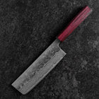Nakiri Schwedenstahl Nashiji Washi Damast Lila Urushi Griff 165mm-[Musashi]-[Japan-Küchenmesser]