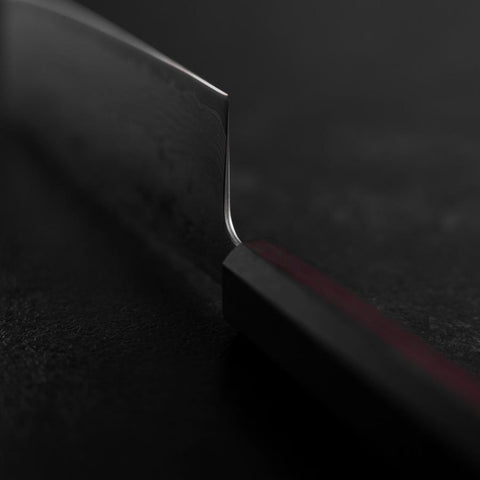 Nakiri Schwedenstahl Nashiji Washi Damast Lila Urushi Griff 165mm-[Musashi]-[Japan-Küchenmesser]