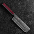 Nakiri Schwedenstahl Nashiji Washi Damast Lila Urushi Griff 165mm-[Musashi]-[Japan-Küchenmesser]