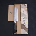 Nakiri Schwedenstahl Poliert Westlicher Griff 165mm-[Musashi]-[Japan-Küchenmesser]