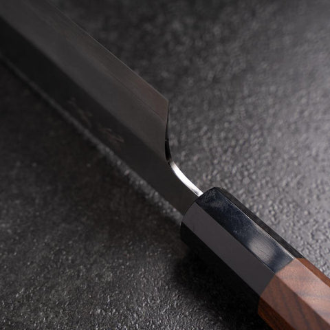 Nakiri Silver Steel #3 Kasumi Büffelhorn und Bubinga Griff 165mm-[Musashi]-[Japan-Küchenmesser]