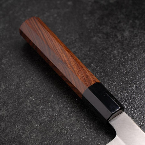 Nakiri Silver Steel #3 Kasumi Büffelhorn und Bubinga Griff 165mm-[Musashi]-[Japan-Küchenmesser]
