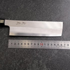 Nakiri Silver Steel #3 Kasumi Büffelhorn und Bubinga Griff 165mm-[Musashi]-[Japan-Küchenmesser]