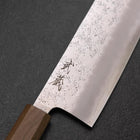 Nakiri Silver Steel #3 Nashiji Olivenholz Griff 165mm-[Musashi]-[Japan-Küchenmesser]