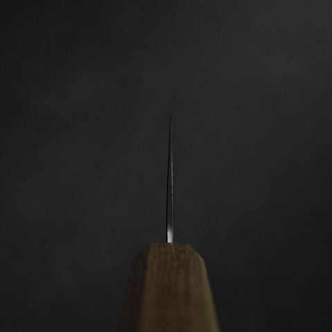 Nakiri Silver Steel #3 Nashiji Olivenholz Griff 165mm-[Musashi]-[Japan-Küchenmesser]