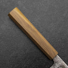 Nakiri Silver Steel #3 Nashiji Olivenholz Griff 165mm-[Musashi]-[Japan-Küchenmesser]