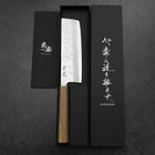 Nakiri Silver Steel #3 Nashiji Olivenholz Griff 165mm-[Musashi]-[Japan-Küchenmesser]