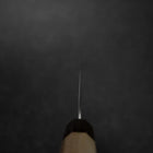 Nakiri Silver Steel #3 Nashiji Walnut Handle 165mm (6.5”)-[Musashi]-[Japan-Küchenmesser]