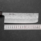 Nakiri Silver Steel #3 Nashiji Walnut Handle 165mm (6.5”)-[Musashi]-[Japan-Küchenmesser]