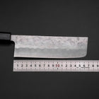 Nakiri Silver Steel #3 Nashiji Washi Blauer Urushi Griff 165mm-[Musashi]-[Japan-Küchenmesser]