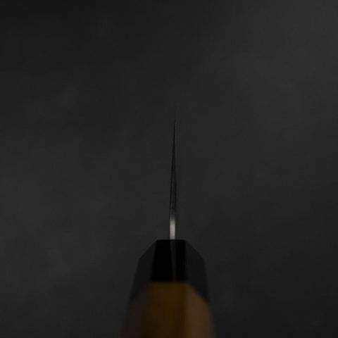 Nakiri Silver Steel #3 Nashiji Washi Büffelhorn und Bubinga Griff 165mm-[Musashi]-[Japan-Küchenmesser]