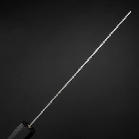 Nakiri Silver Steel #3 Nashiji Washi Dark Blue Urushi Handle 165mm (6.5”)-[Musashi]-[Japan-Küchenmesser]