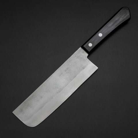 Nakiri Silver Steel #3 Nashiji Western Handle 170mm (6.7”)-[Musashi]-[Japan-Küchenmesser]