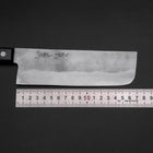 Nakiri Silver Steel #3 Nashiji Western Handle 170mm (6.7”)-[Musashi]-[Japan-Küchenmesser]
