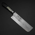 Nakiri Silver Steel #3 Nashiji Western Handle 170mm (6.7”)-[Musashi]-[Japan-Küchenmesser]