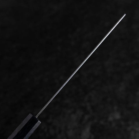 Nakiri Silver Steel #3 Nawame Damast Blauer Urushi Griff 165mm-[Musashi]-[Japan-Küchenmesser]