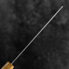 Nakiri Silver Steel #3 Nawame Damast Yaki Urushi Griff 165mm-[Musashi]-[Japan-Küchenmesser]