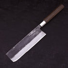 Nakiri Silver Steel #3 Walnussholz Griff 165mm-[Musashi]-[Japan-Küchenmesser]
