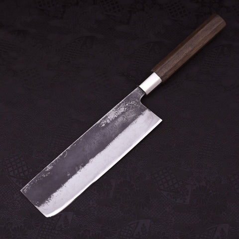 Nakiri Silver Steel #3 Walnussholz Griff 165mm-[Musashi]-[Japan-Küchenmesser]