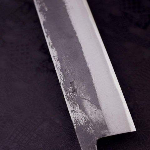 Nakiri Silver Steel #3 Walnussholz Griff 165mm-[Musashi]-[Japan-Küchenmesser]