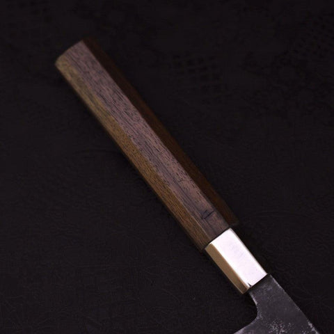 Nakiri Silver Steel #3 Walnussholz Griff 165mm-[Musashi]-[Japan-Küchenmesser]