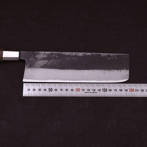 Nakiri Silver Steel #3 Walnussholz Griff 165mm-[Musashi]-[Japan-Küchenmesser]
