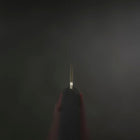 Nakiri Stainless Clad Blue Super Polished Western Black Red Handle 160mm (Tsuba-nashi) (6.3”)-[Musashi]-[Japan-Küchenmesser]