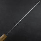 Nakiri Stainless Clad White Steel #2 Tsuchime Yaki Urushi Handle 165mm (6.5”)-[Musashi]-[Japan-Küchenmesser]