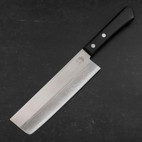 Nakiri VG-1 Damast Schwarzer Westlicher Griff 165mm-[Musashi]-[Japan-Küchenmesser]