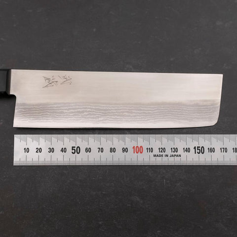 Nakiri VG-1 Damast Schwarzer Westlicher Griff 165mm-[Musashi]-[Japan-Küchenmesser]