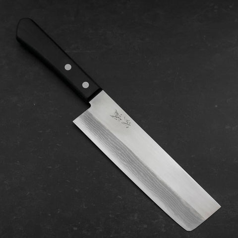 Nakiri VG-1 Damast Westlicher Griff in Schwarz 165mm-[Musashi]-[Japan-Küchenmesser]