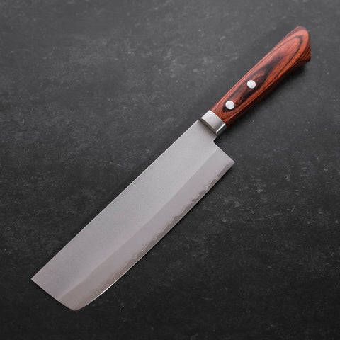 Nakiri VG-1 Nashiji Westlicher Mahagoni Griff 165mm-[Musashi]-[Japan-Küchenmesser]