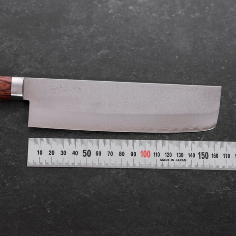 Nakiri VG-1 Nashiji Westlicher Mahagoni Griff 165mm-[Musashi]-[Japan-Küchenmesser]