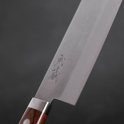 Nakiri VG-1, Nashiji Westlicher Mahogani Griff, 165mm-[Musashi]-[Japan-Küchenmesser]