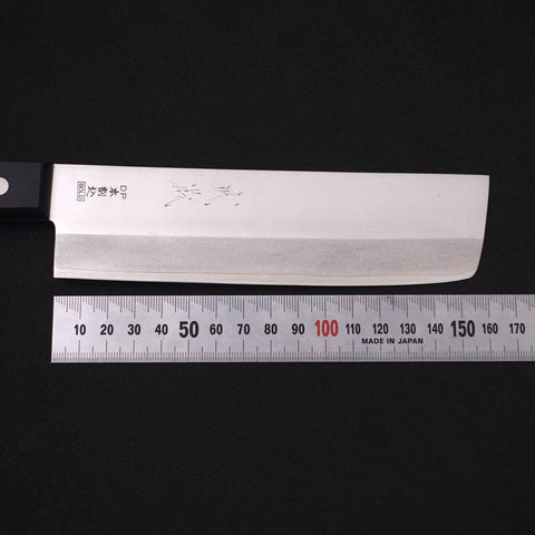 Nakiri VG-1 Poliert Schwarz Westlicher Griff 160mm-[Musashi]-[Japan-Küchenmesser]
